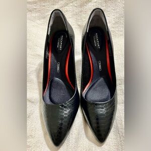 NEW Rockport  total motion trutech plain pump a11795 Genuine leather -black 6.5